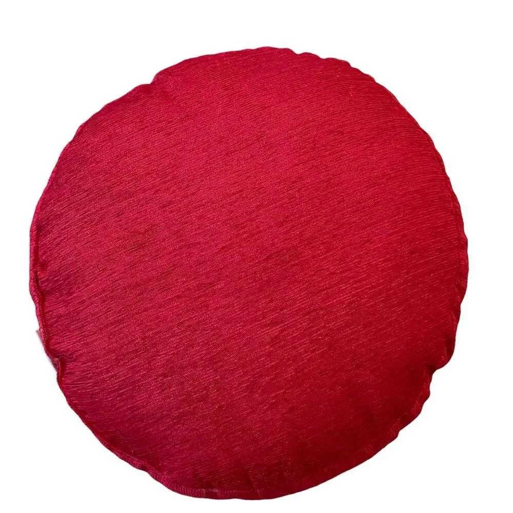 Beaded Christmas Peppermint Candy Pillow 15in Holiday Decor by Peppermint Square
